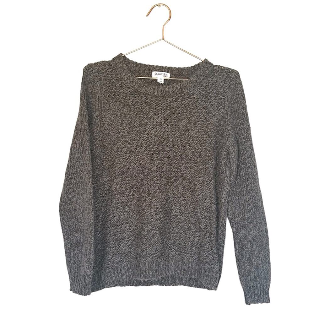 St Johns Bay dark gray charcoal Sweater size petite medium